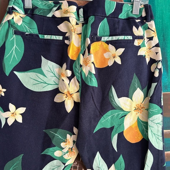 Old Navy Pixie Pants Jeans Chic Lemon Print Size 10 Stretch Skinny - Picture 16 of 16